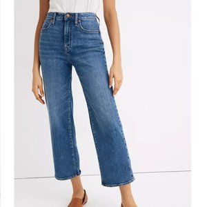 Madewell Curvy Slim Wide-Leg Crop Jeans